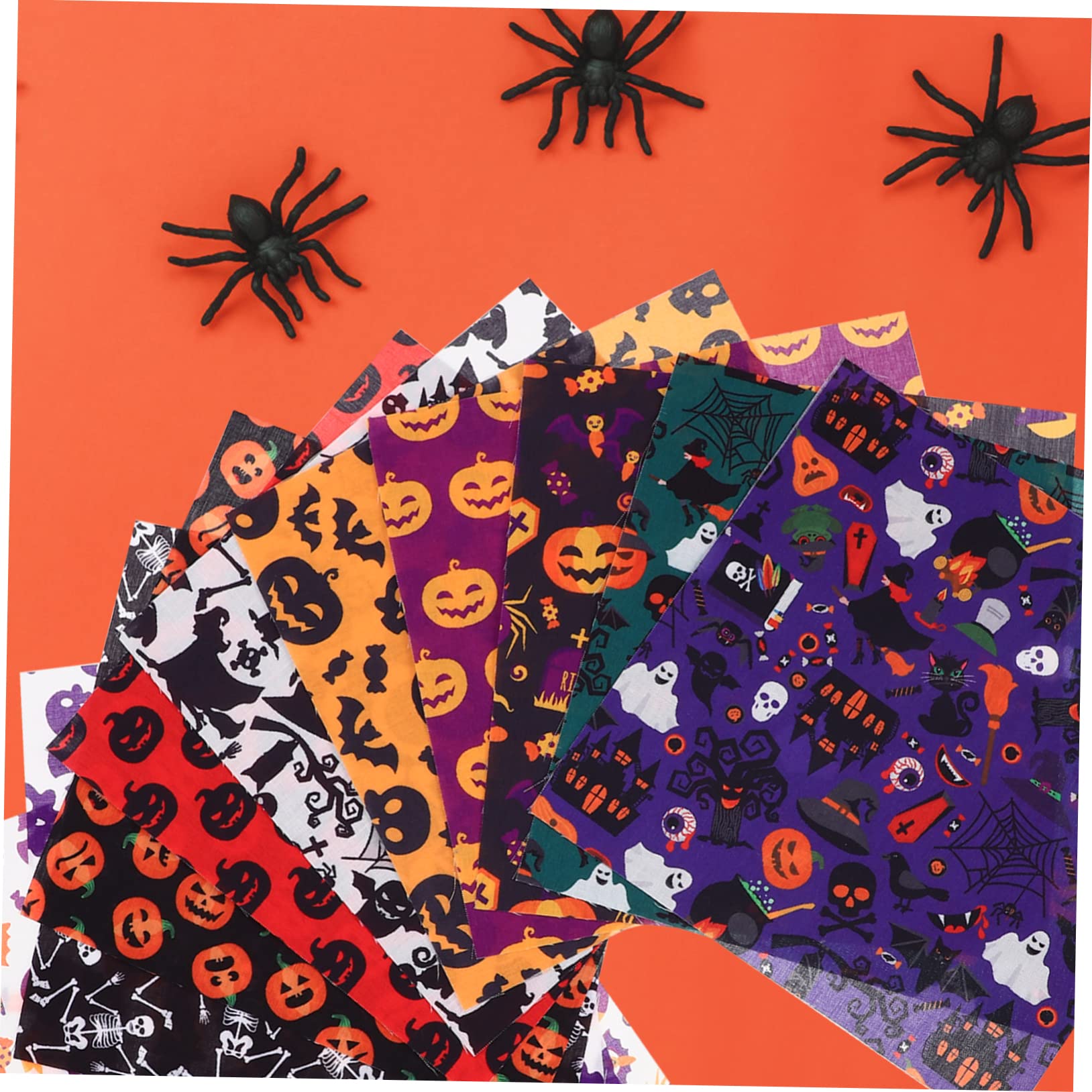 Amazon | PHENOFICE ハロウィン柄パッチワーク生地 12枚セット 25×25cm